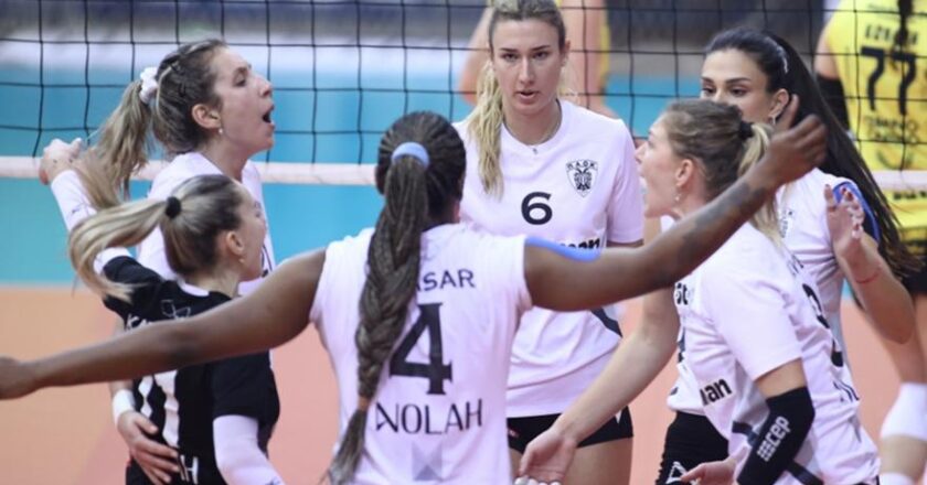 Για τρίτη φορά τη φετινή σεζόν, ο ΠΑΟΚ νίκησε τον Άρη, αυτή τη φορά για τους «16» του Κυπέλλου βόλεϊ γυναικών